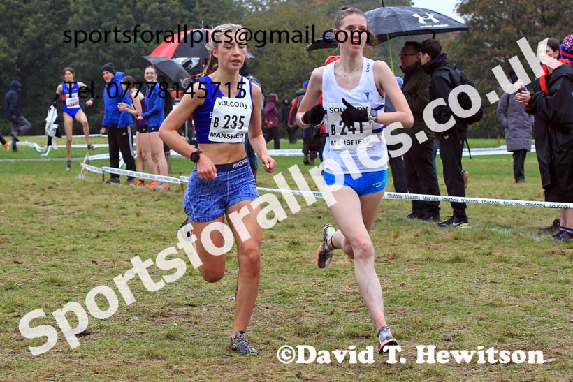 Womens Under-17s 2023 National Cross Country Relays, Berry Hill Park, Mansfield.  Photo: David T. Hewitson/Sports for All Pics